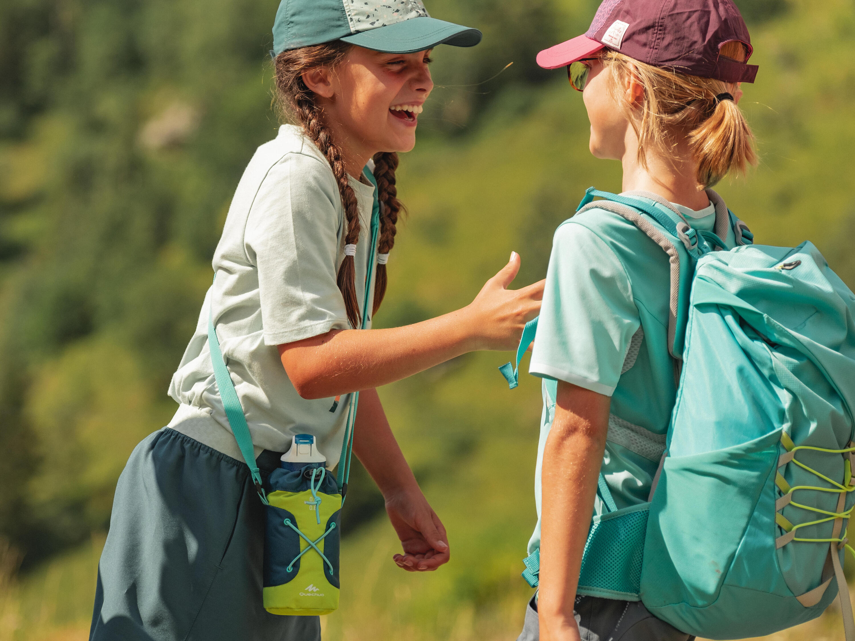 Jupe short de randonnée - MH100 turquoise - enfant 7-15 ans 7/8