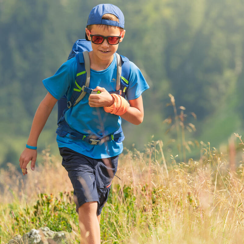 Casquette de randonnée enfant MH100 bleu 7-15 ans