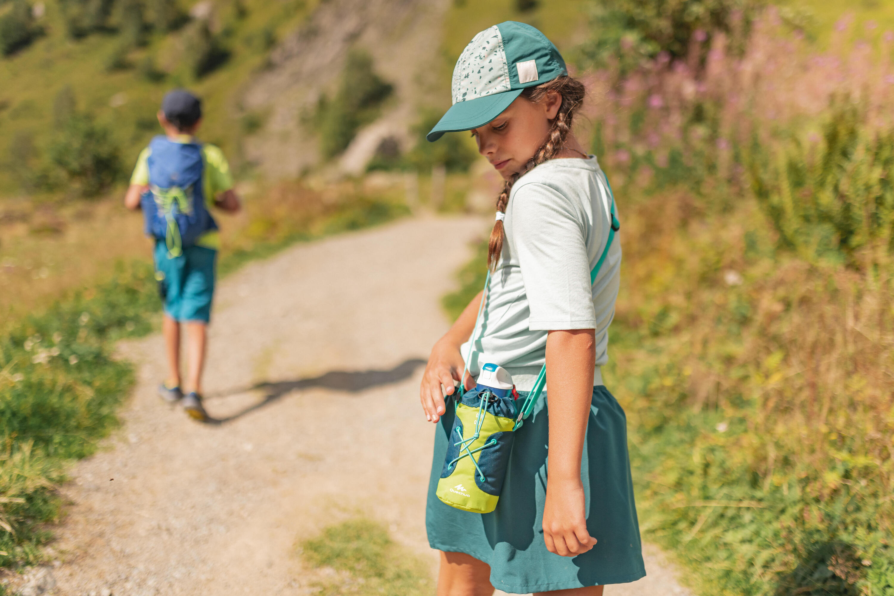 Jupe short de randonnée - MH100 turquoise - enfant 7-15 ans 8/8