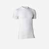 Funktionsshirt Fussball kurzarm Keepdry 500 Wärmekomfort Damen/Herren weiss