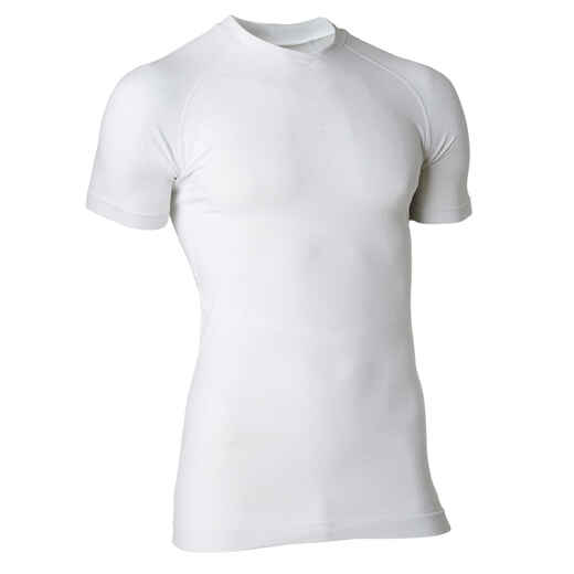 
      Funktionsshirt kurzarm Keepdry 500 Wärmekomfort Damen/Herren weiss
  