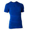 Pánske spodné tričko Keepdry na futbal s krátkym rukávom modré