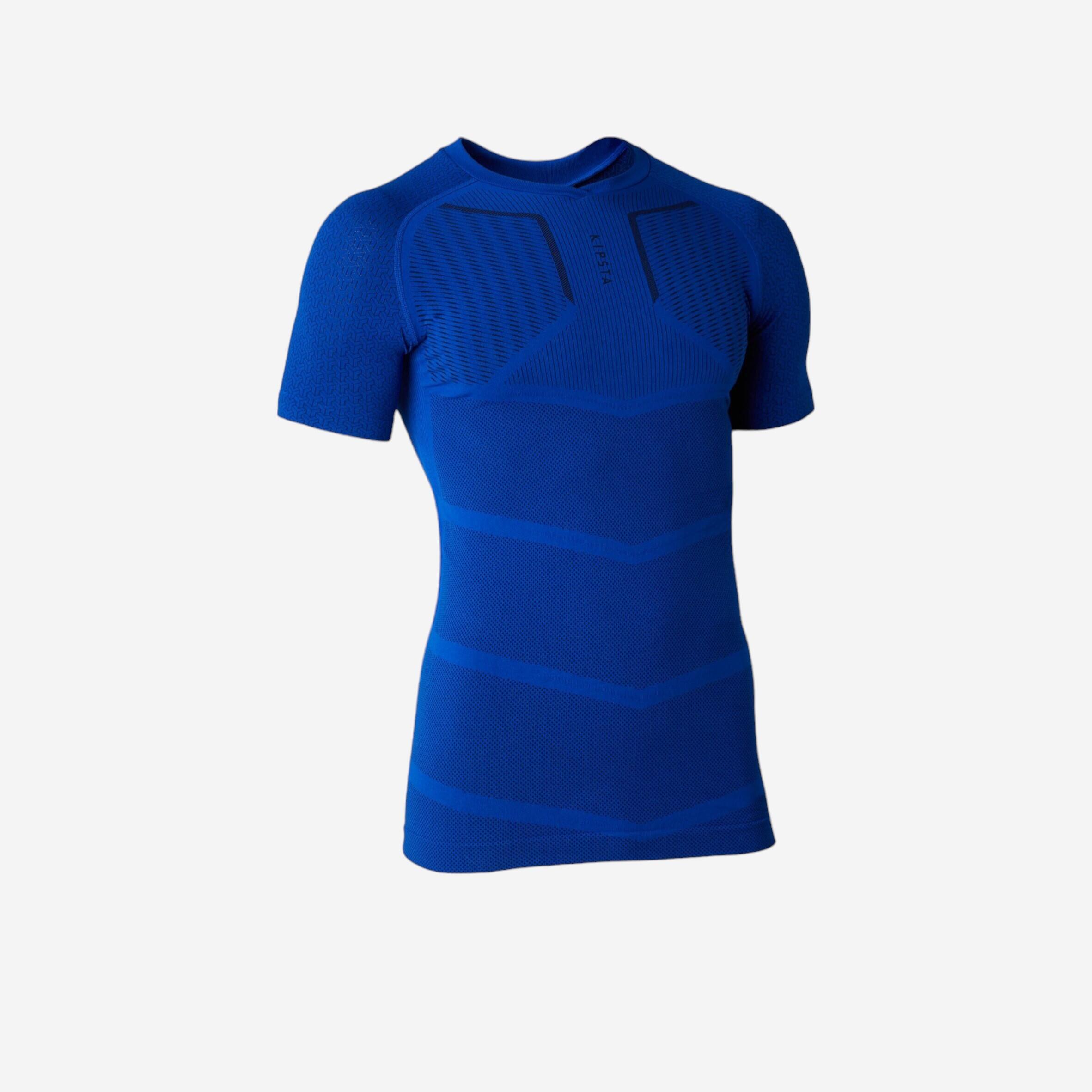 Keepdry adult short-sleeved soccer undershirt navy blue