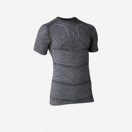 SOUS-VETEMENT THERMIQUE HAUT MANCHES COURTES ADULTE GRIS KEEPDRY 500