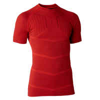 Adult Short-Sleeved Thermal Base Layer Top Keepdry - Red