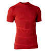 Pánske spodné tričko Keepdry na futbal s krátkym rukávom červené