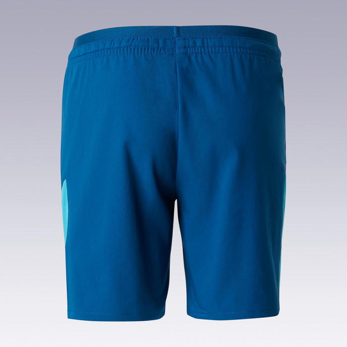 Kids' Football Shorts F520 - Blue/Turquoise - Decathlon