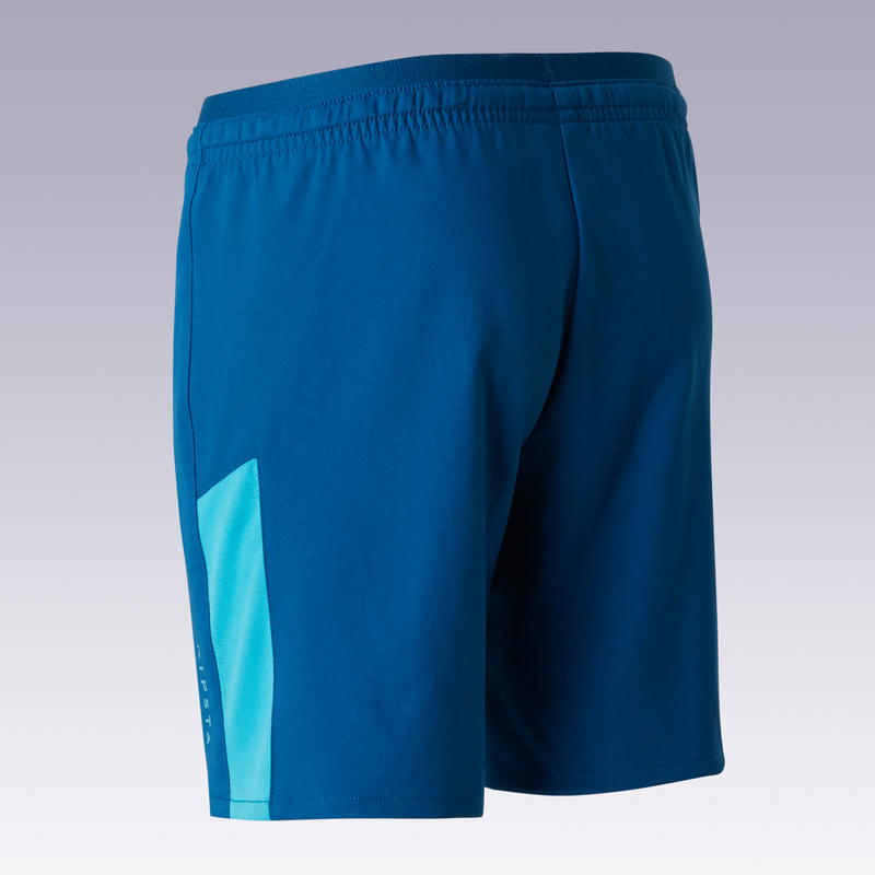 Kids' Football Shorts F520 - Blue/Turquoise - Decathlon