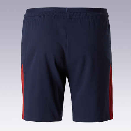 Kids' Football Shorts F520 - Navy/Burgundy