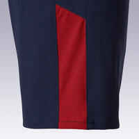 Kids' Football Shorts F520 - Navy/Burgundy