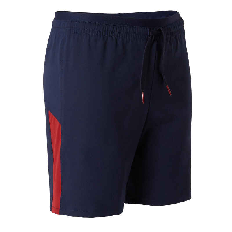 Fussballshorts F520 Kinder marineblau/bordeaux Fussballshorts F520 Kinder marineblau/bordeaux
