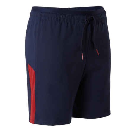 Short de football enfant F520 marine et bordeaux