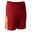 Short de football enfant F520 bordeaux et orange