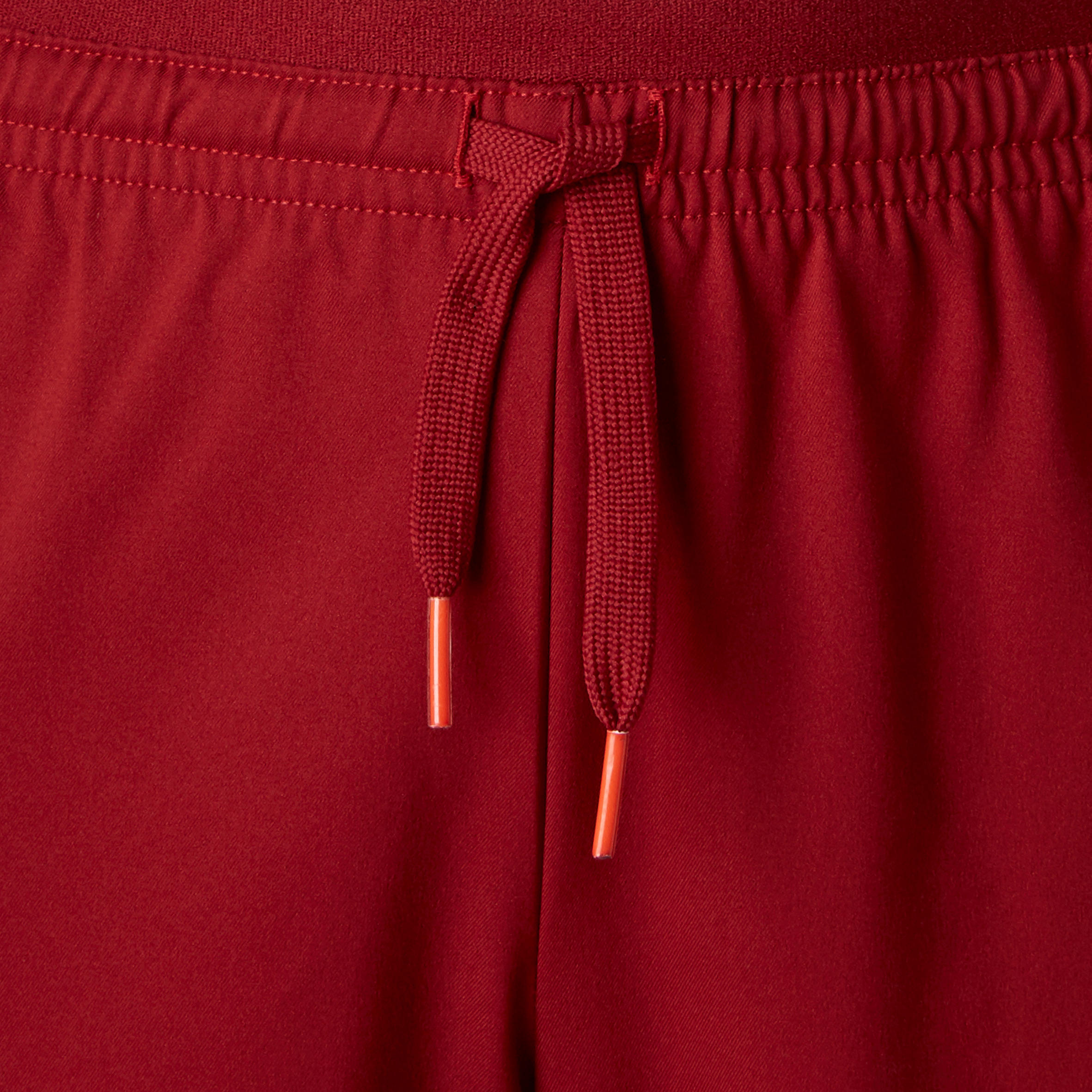 Kids' Football Shorts F520 - Burgundy/Orange 7/7