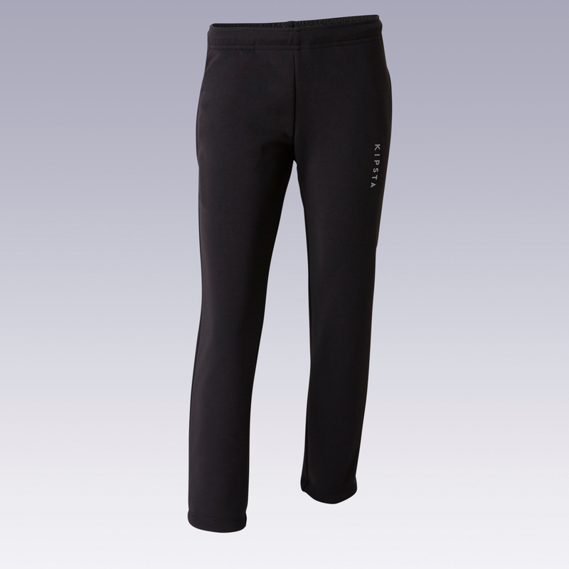 Pantalon d entrainement de football enfant ESSENTIEL noir pour les clubs et collectivites Decathlon Pro