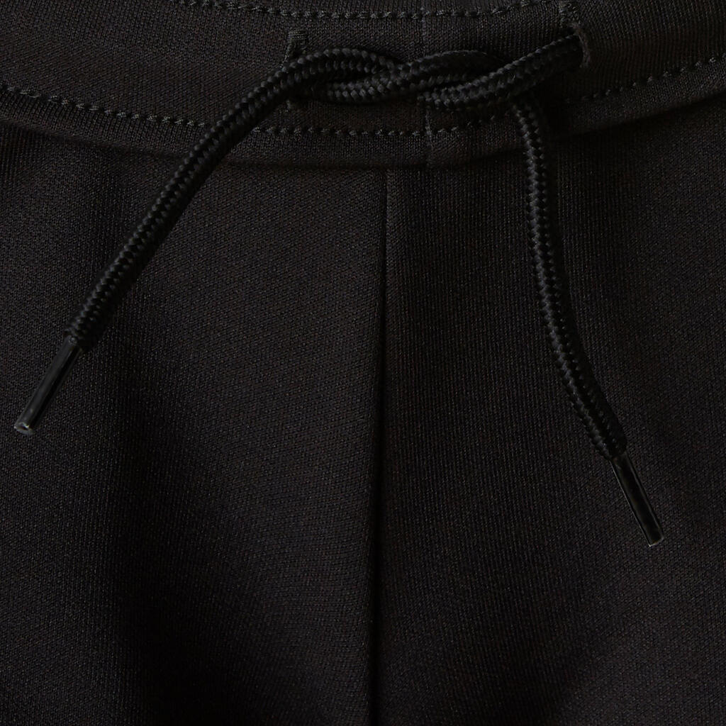 Pantalón de sudadera de fútbol para niños Kipsta Essentiel negro