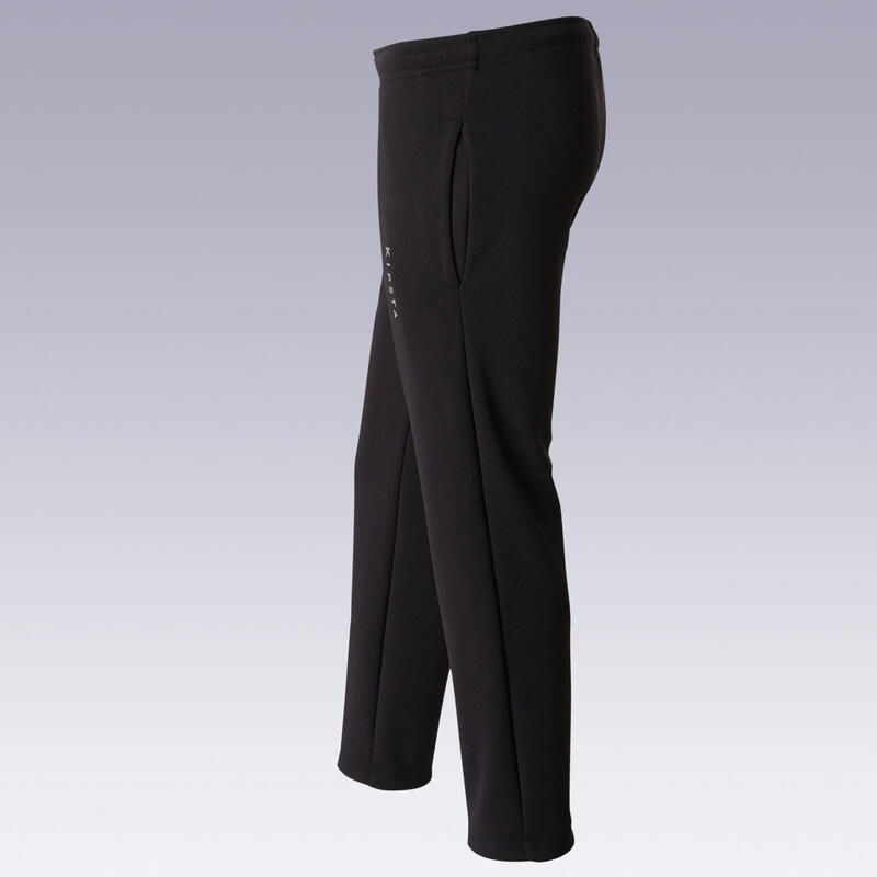 T100 Kids' Football Training Bottoms - Black