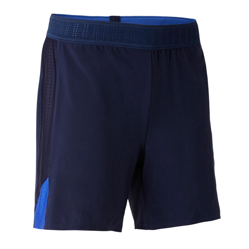 Short de football femme F900 bleu.