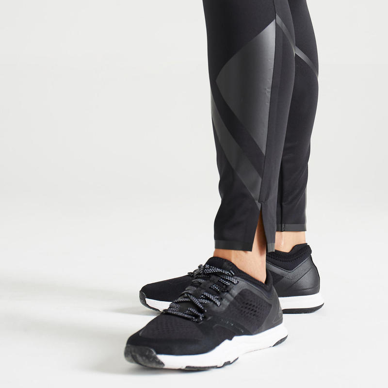 Kadin Siyah Spor Tayt Fitness Kardiyo Fti 920 Domyos By Decathlon