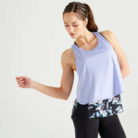 Cardio Training - Top Alças 3 em 1 Cardio FTA520 DOMYOS - Partes de Cima Cardio Mulher