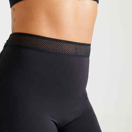 Radlerhose, Shorts FST 900 Fitness Cardio Damen schwarz