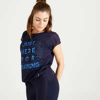 Cardio Training - T-shirt Cardio FTS 120 Preto DOMYOS - Partes de Cima Cardio Mulher