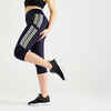 Fitness High-Waisted Cropped Leggings - Navy Blue