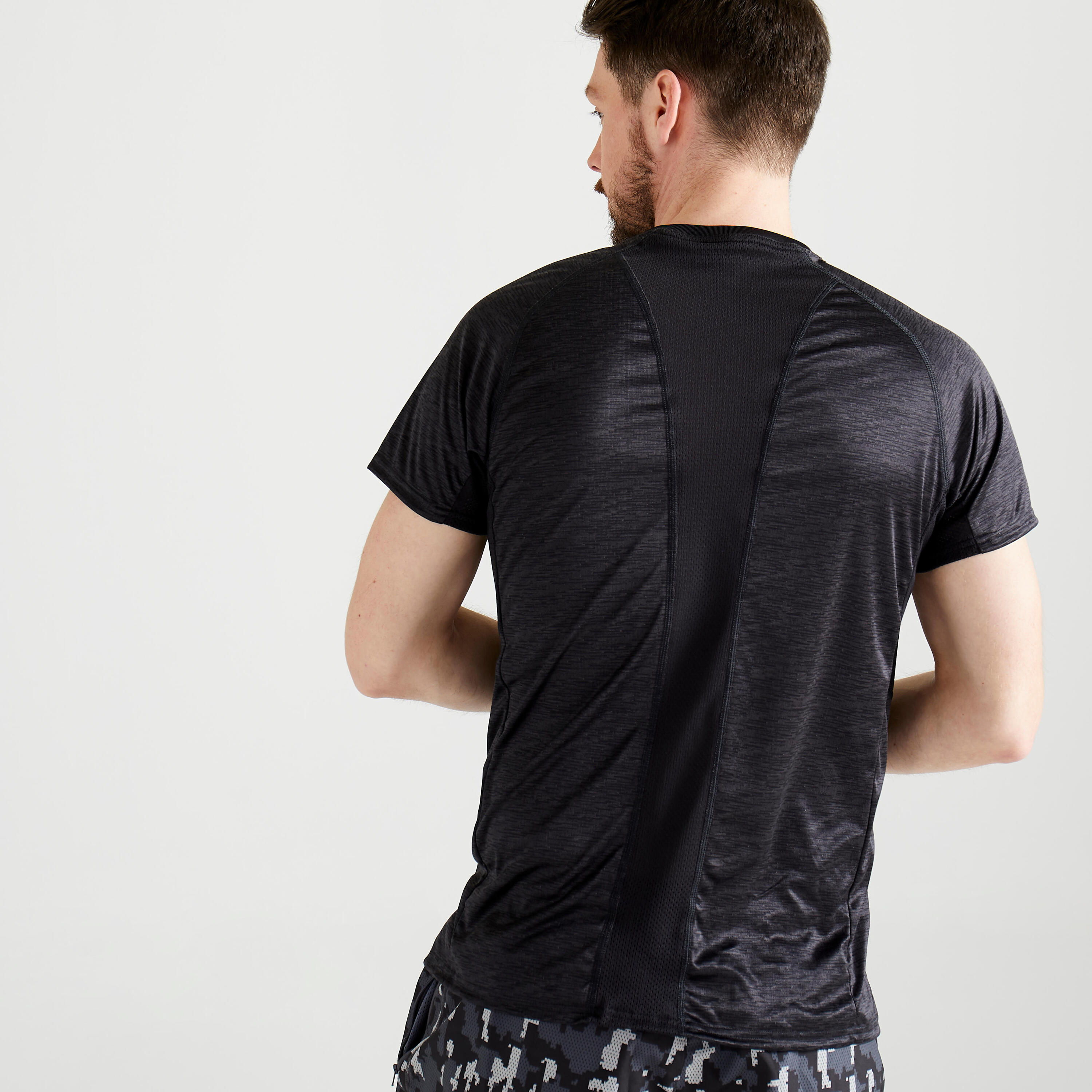FTS 120 Fitness Cardio Training T-Shirt - Grey/Black 3/6