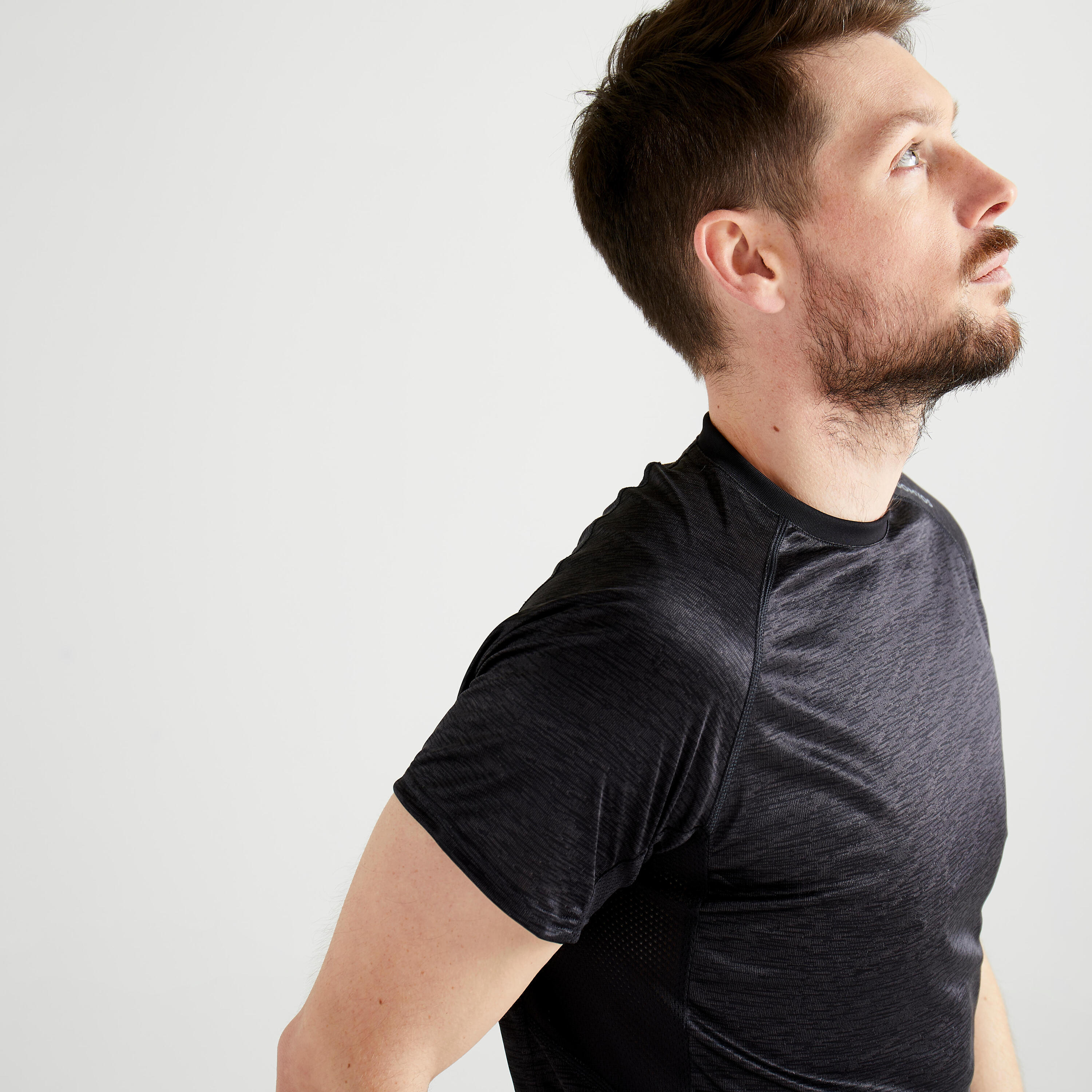 FTS 120 Fitness Cardio Training T-Shirt - Grey/Black 5/6