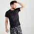 Men Gym Tshirt Polyester Grey Black