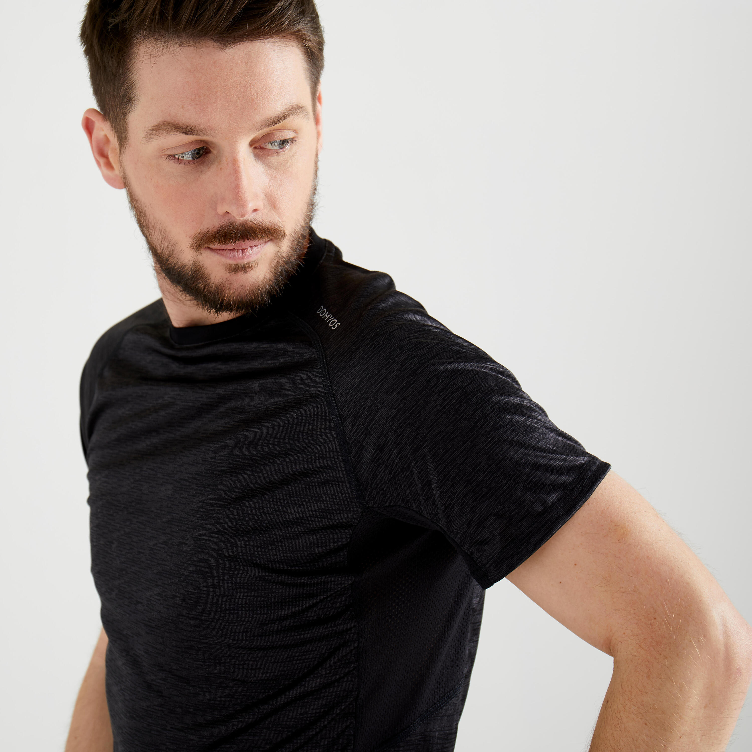 FTS 120 Fitness Cardio Training T-Shirt - Grey/Black 4/6