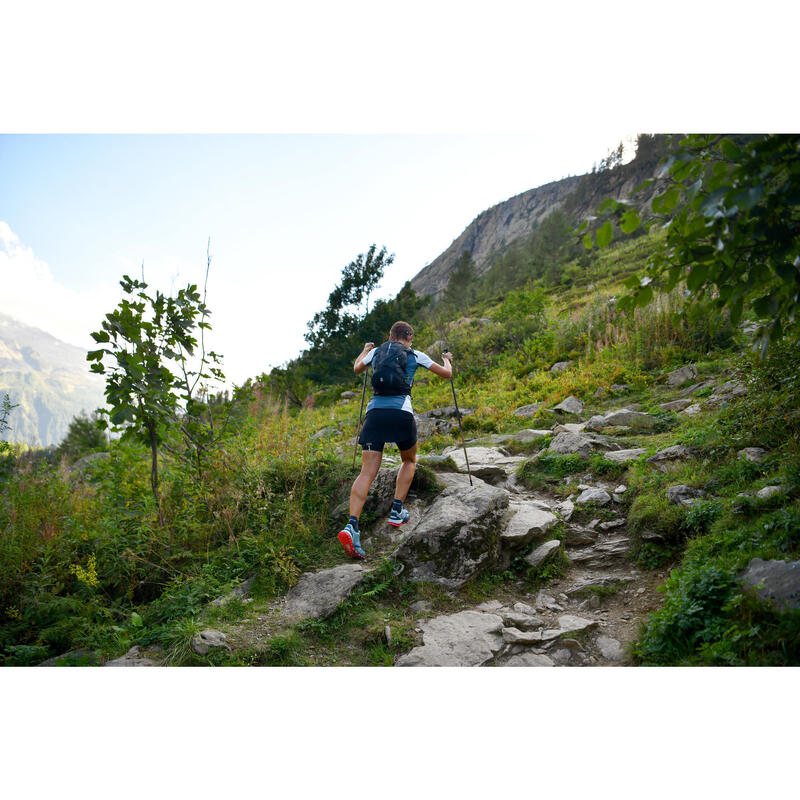 Falda Mallas Cortas Trail Running Mujer Negro