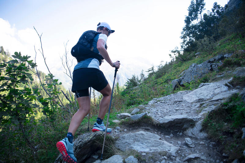 Lauf- Sahara Cap Trailrunning Unisex leicht und anpassbar - schwarz 