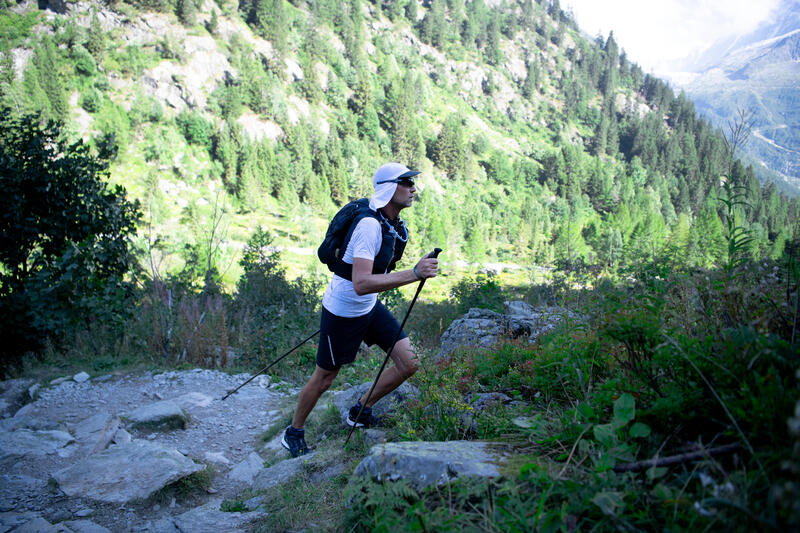 Boné Modulável de Trail Running Homem/Mulher Saariano Preto