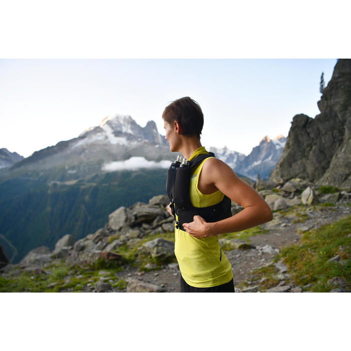 EVADICT GILET D' HYDRATATION TRAIL MIXTE 5L PORTE FLASQUES NOIR | Decathlon
