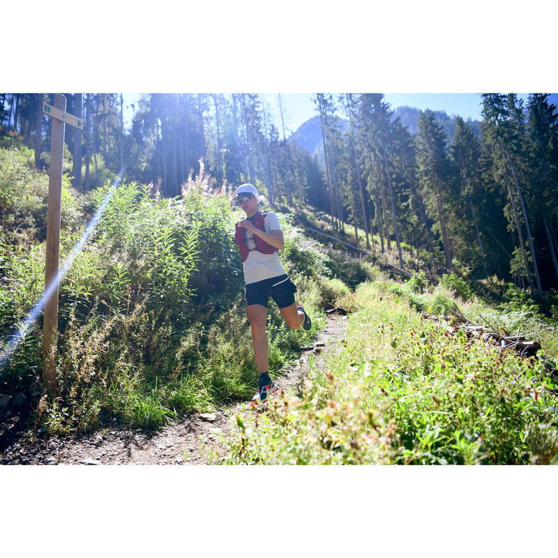 Falda Mallas Cortas Trail Running Mujer Negro