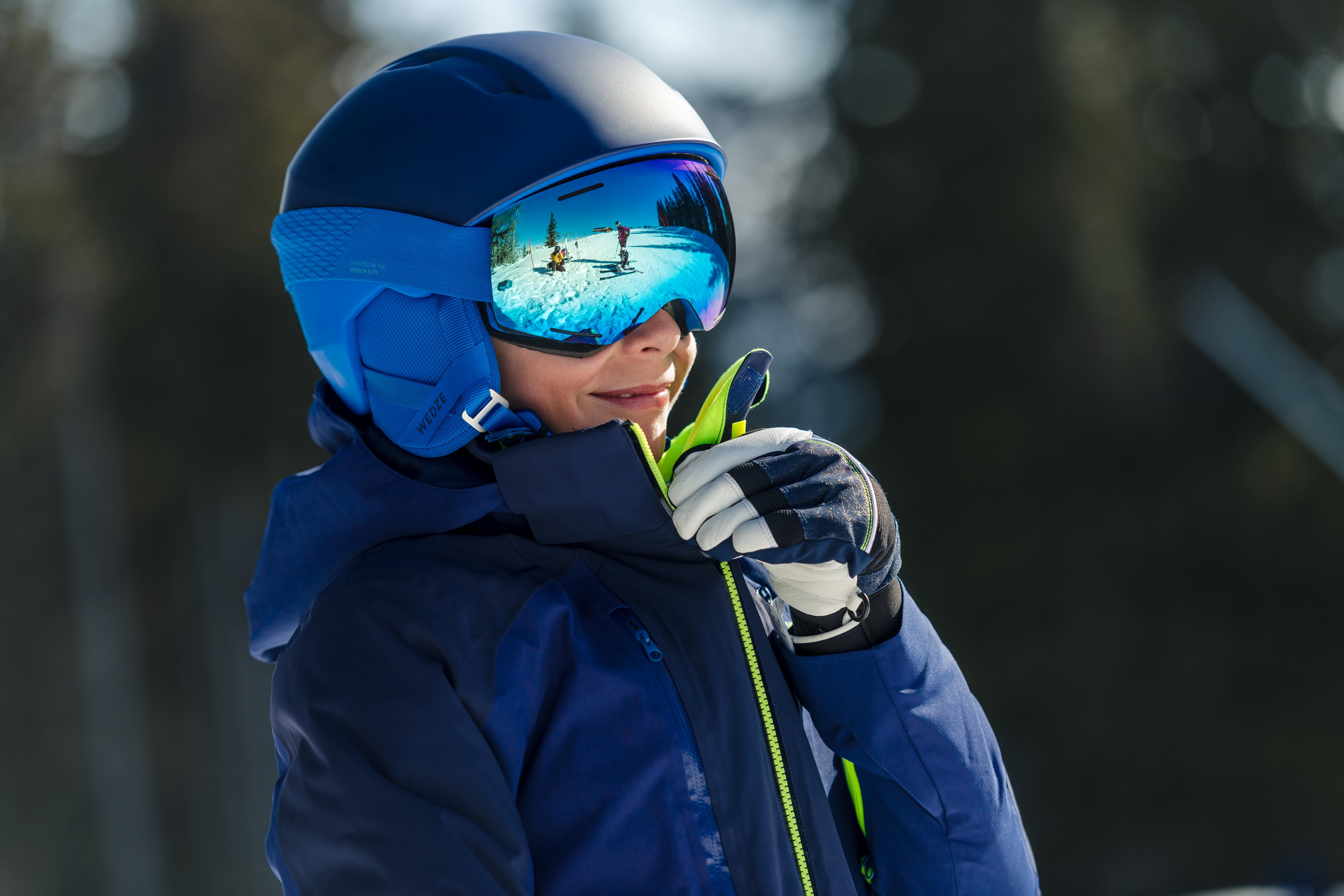 Kids' Warm Ski Jacket - Ski 900 Blue - WEDZE