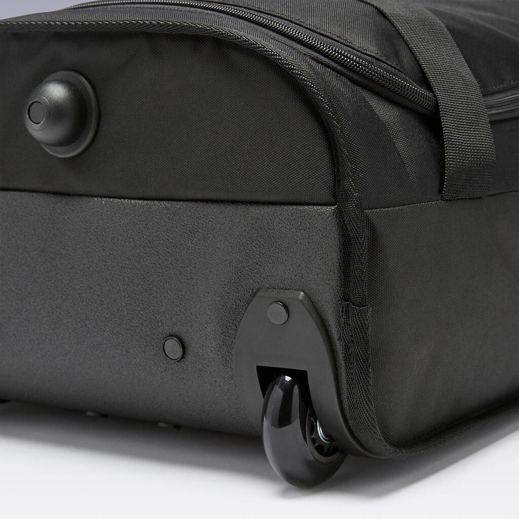 Valise 30L à roulettes - sac de voyage transport cabine - ESSENTIAL noire