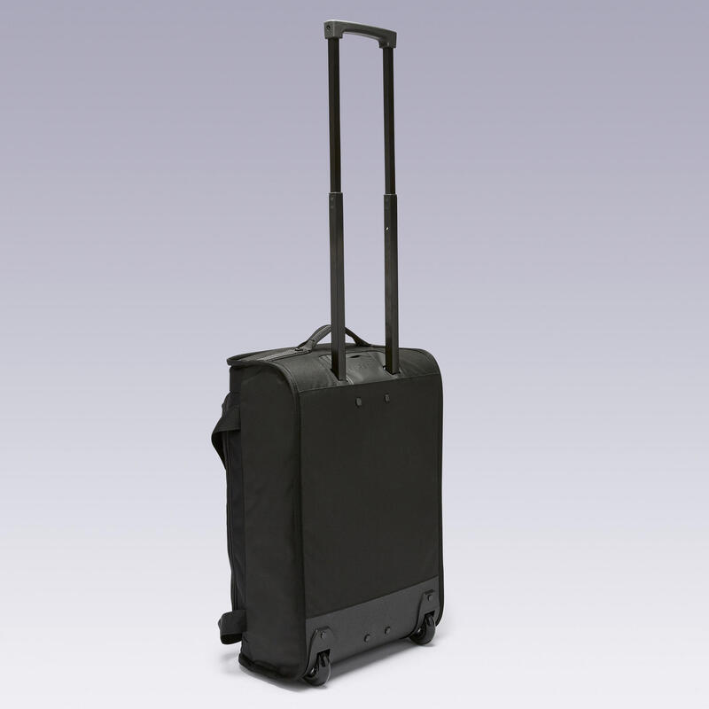 Valise 30L à roulettes - sac de voyage transport cabine - ESSENTIAL noire