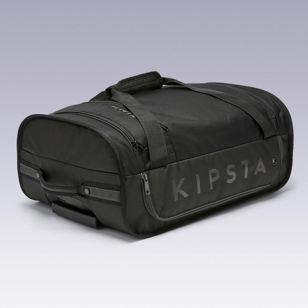 Valise 30L à roulettes - sac de voyage transport cabine - ESSENTIAL noire