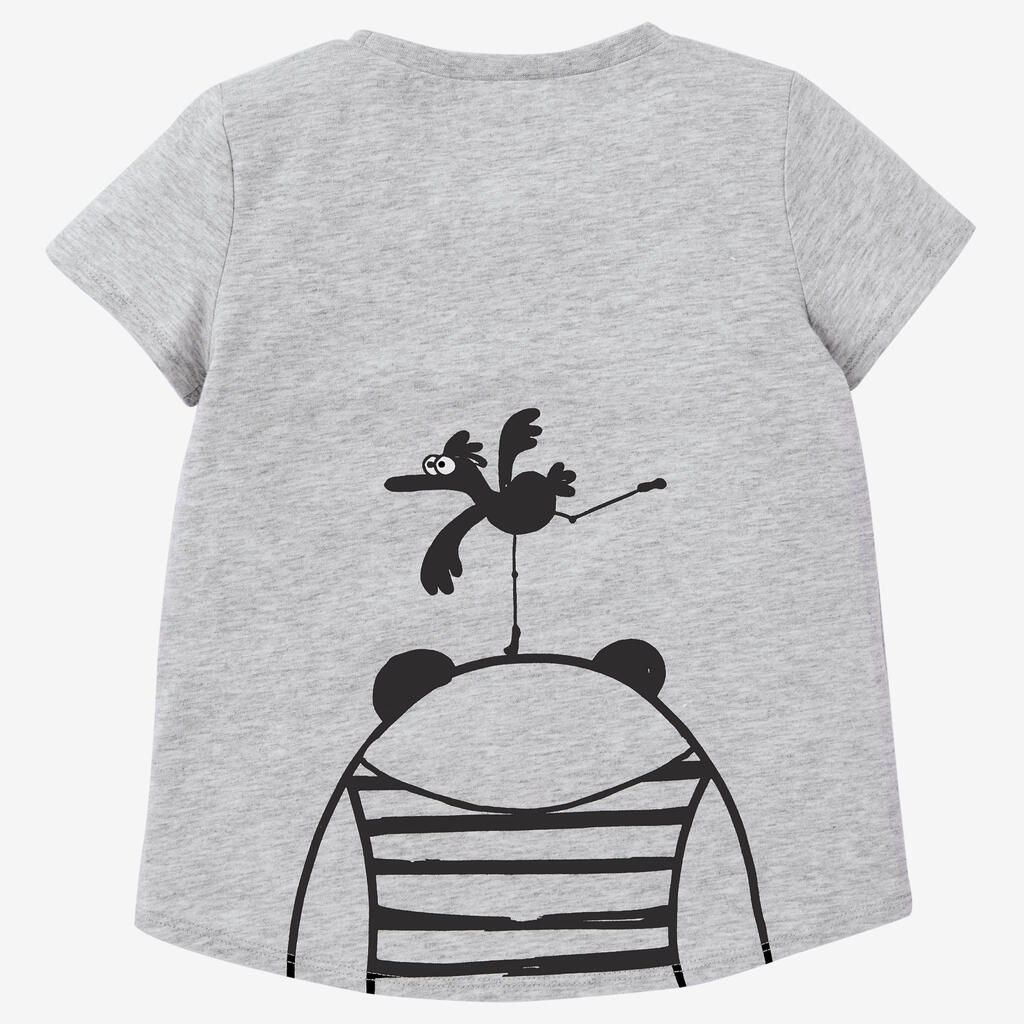 Kids' Basic Cotton T-Shirt - Brown