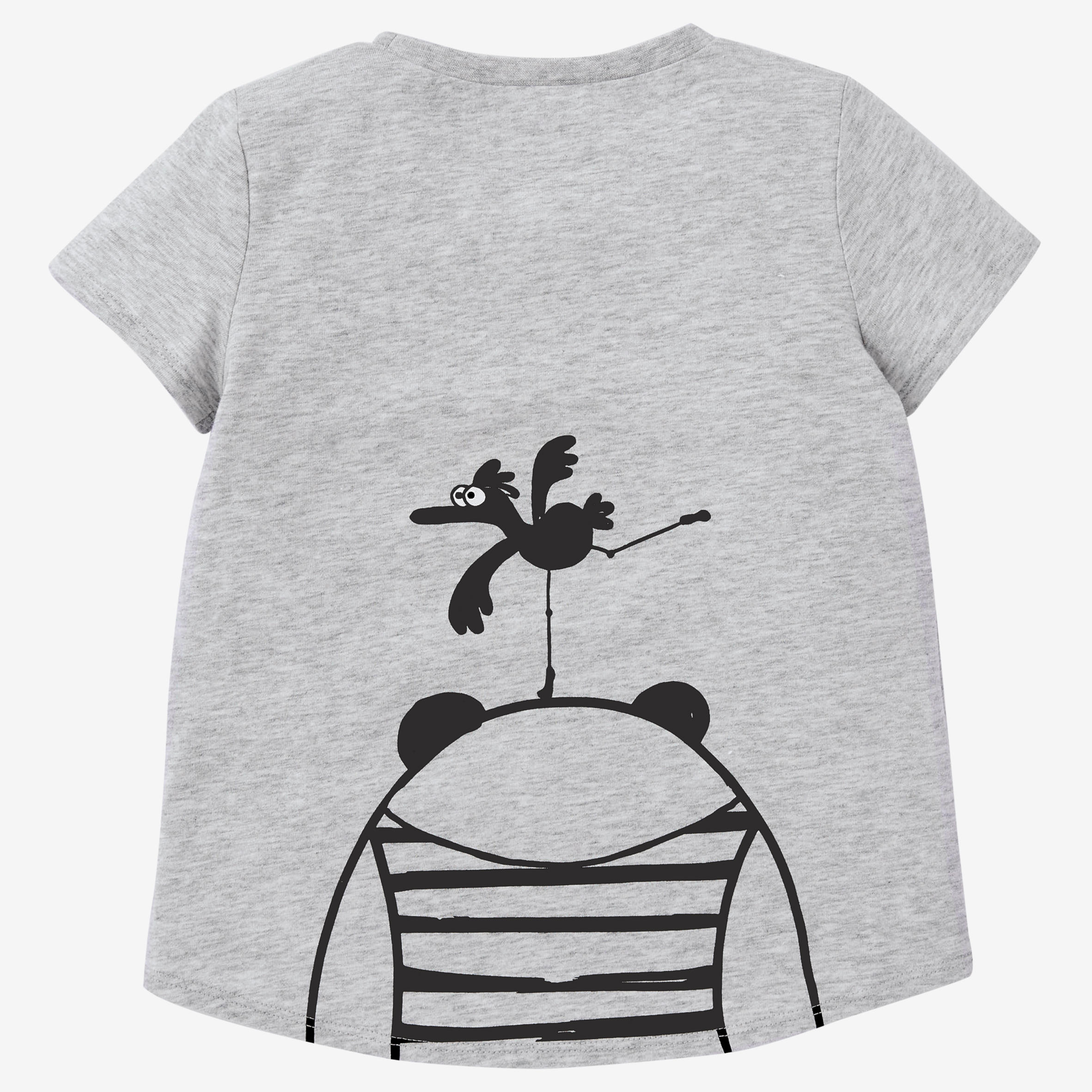 T-shirt enfant coton - Basique Gris 4/5