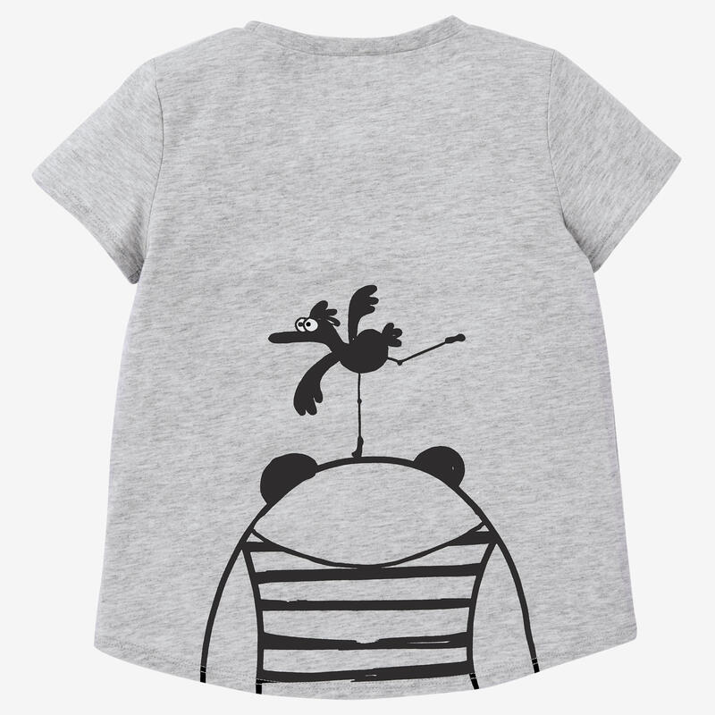 T-Shirt Baby/Kleinkind Baumwolle Basic - grau 
