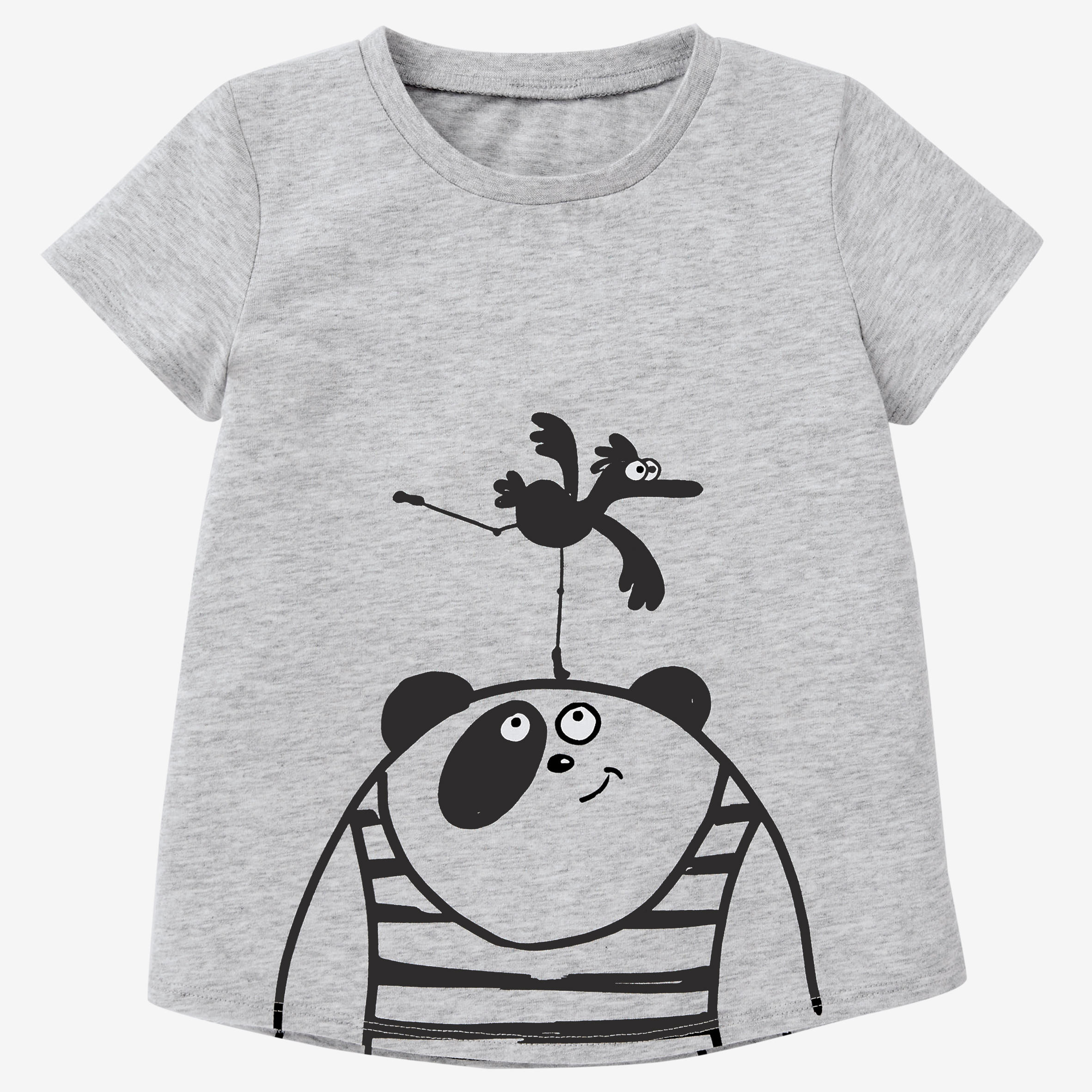T-shirt enfant coton - Basique Gris 2/5