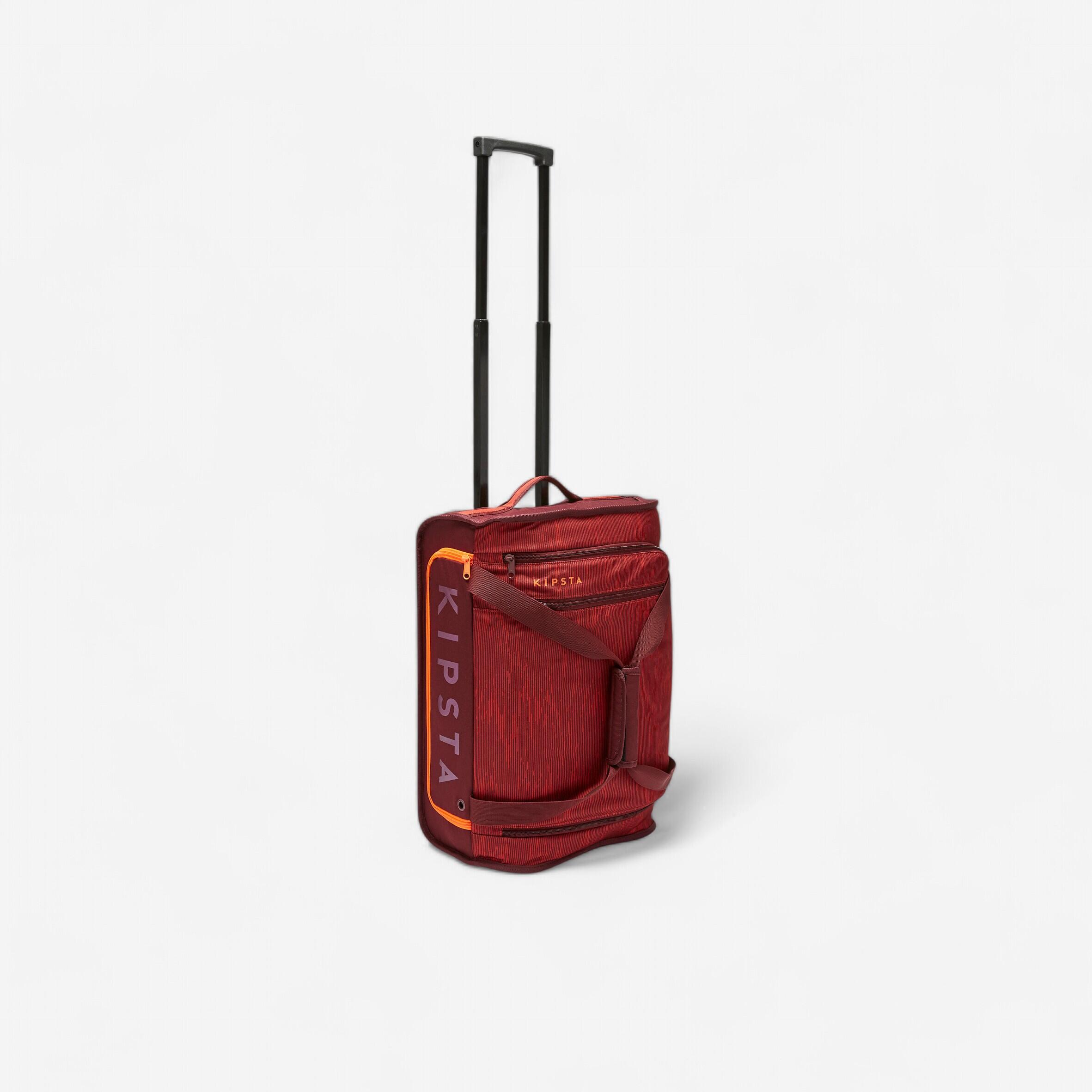 30L Suitcase Essential Burgundy Decathlon