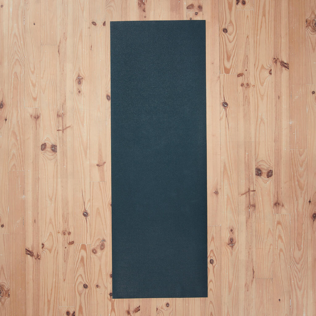 Mat de yoga para iniciación de 4mm Kimjaly Essential verde oscuro