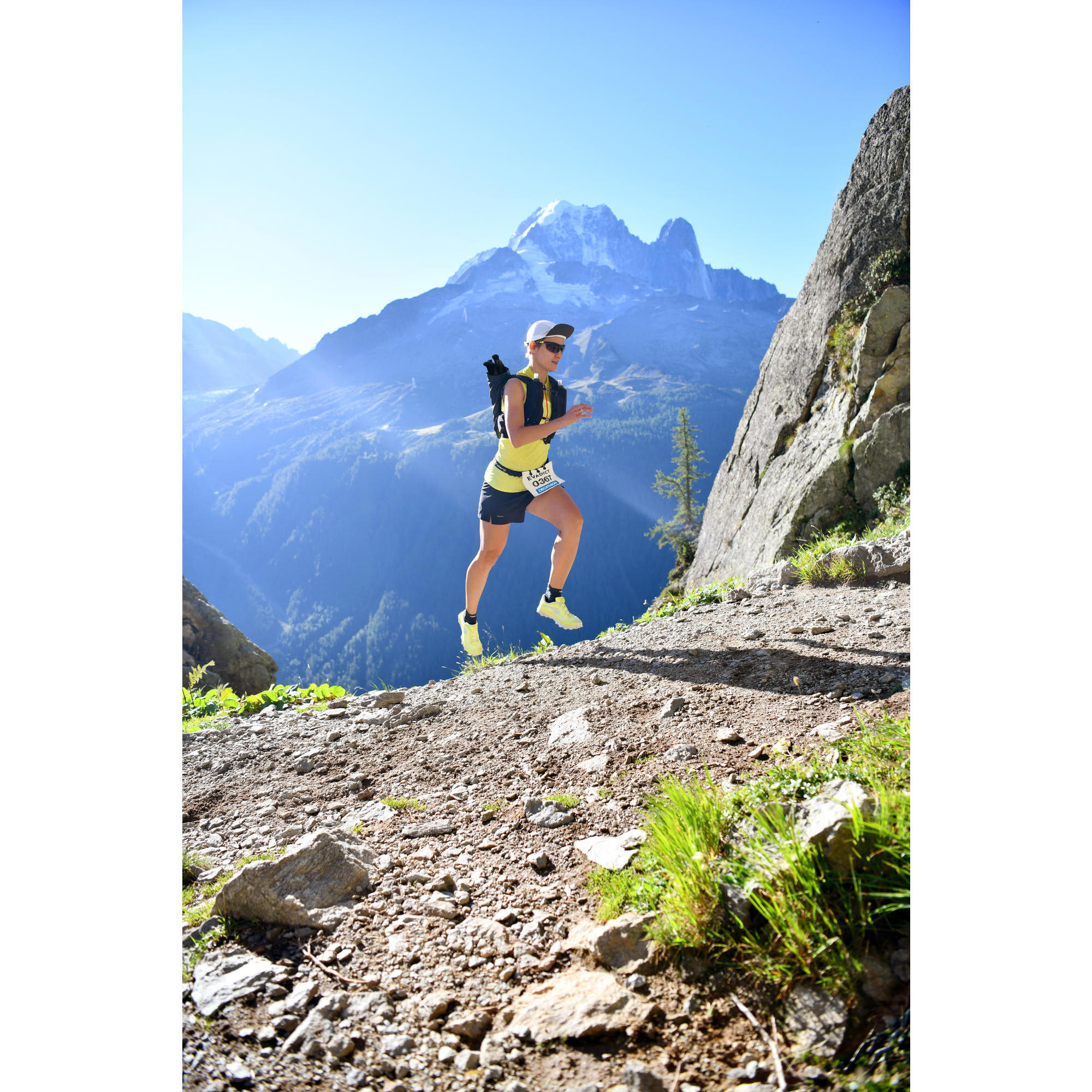 Men's and women's trail running cap - KIPRUN Modulable Saharienne black