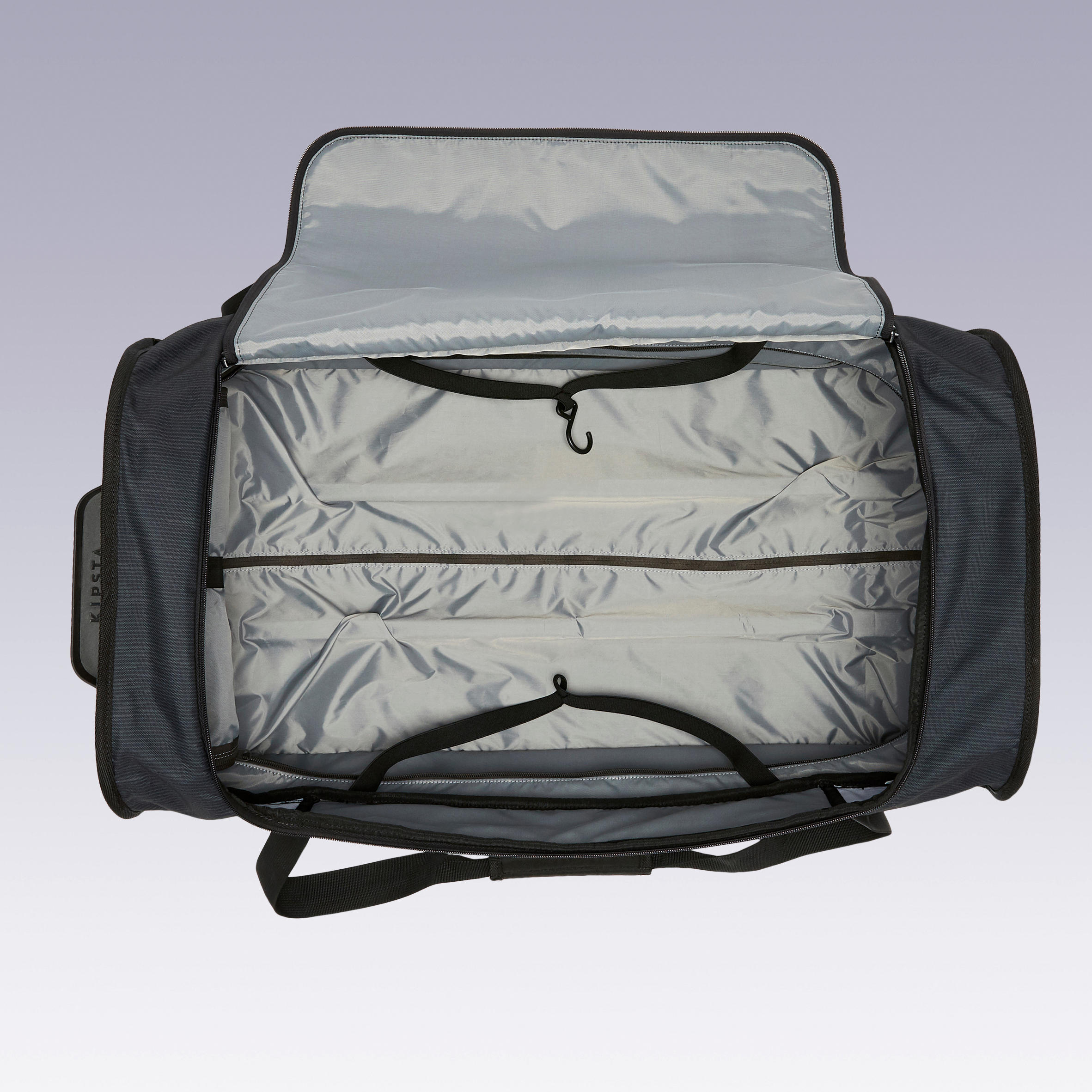 BOLSO DEPORTIVO CON RUEDAS 70 LITROS NEGRO - Decathlon