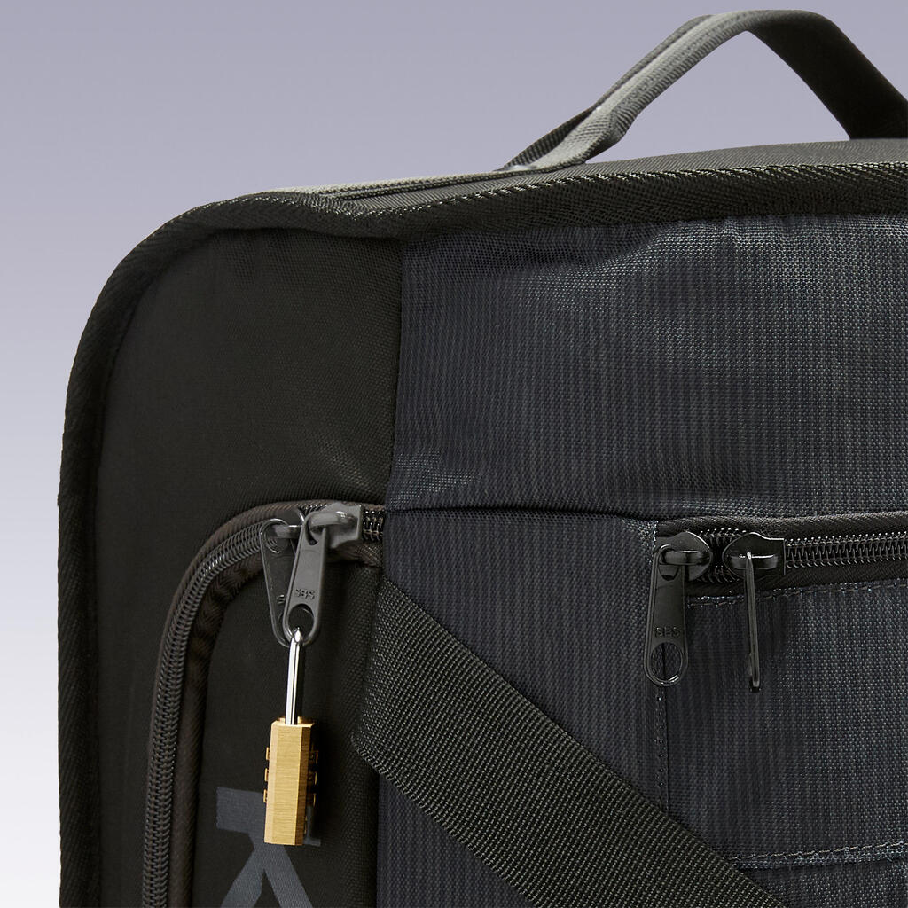 70L Suitcase Essential - Black/Grey