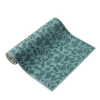 Comfort Gentle Yoga Mat 8 mm - Green Leaf Print